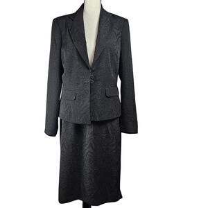 Ms. Tracy By Tracy Evans Black womens skirt Suit Sz 10 career office court